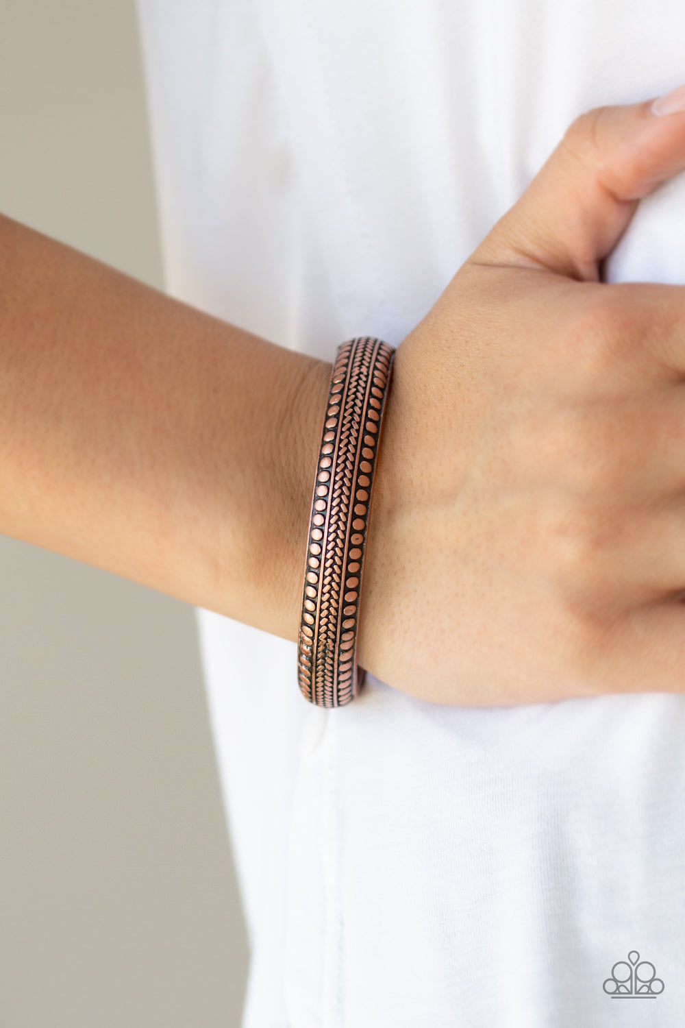 Paparazzi ♥ Zimbabwe Zen - Copper ♥ Bracelet