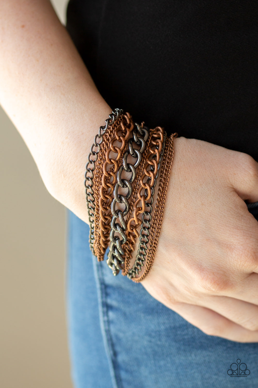 Paparazzi ♥ Metallic Horizon - Copper ♥ Bracelet
