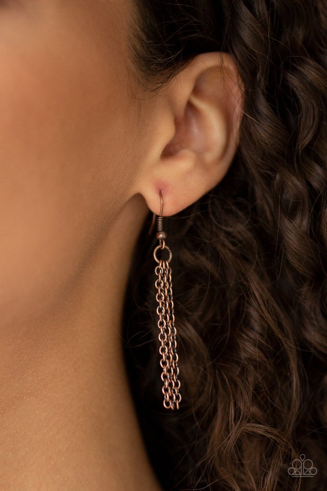 Paparazzi ♥ Optical Illusion - Copper ♥ Necklace