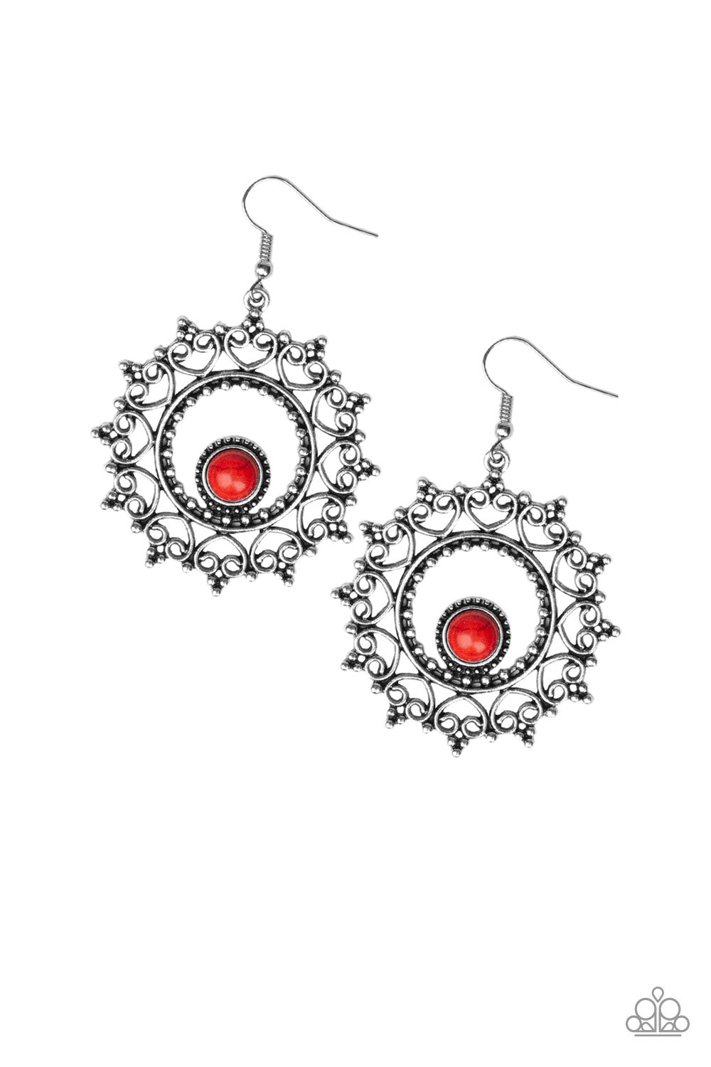 Paparazzi ♥ Wreathed In Whimsicality - Red ♥ Earrings