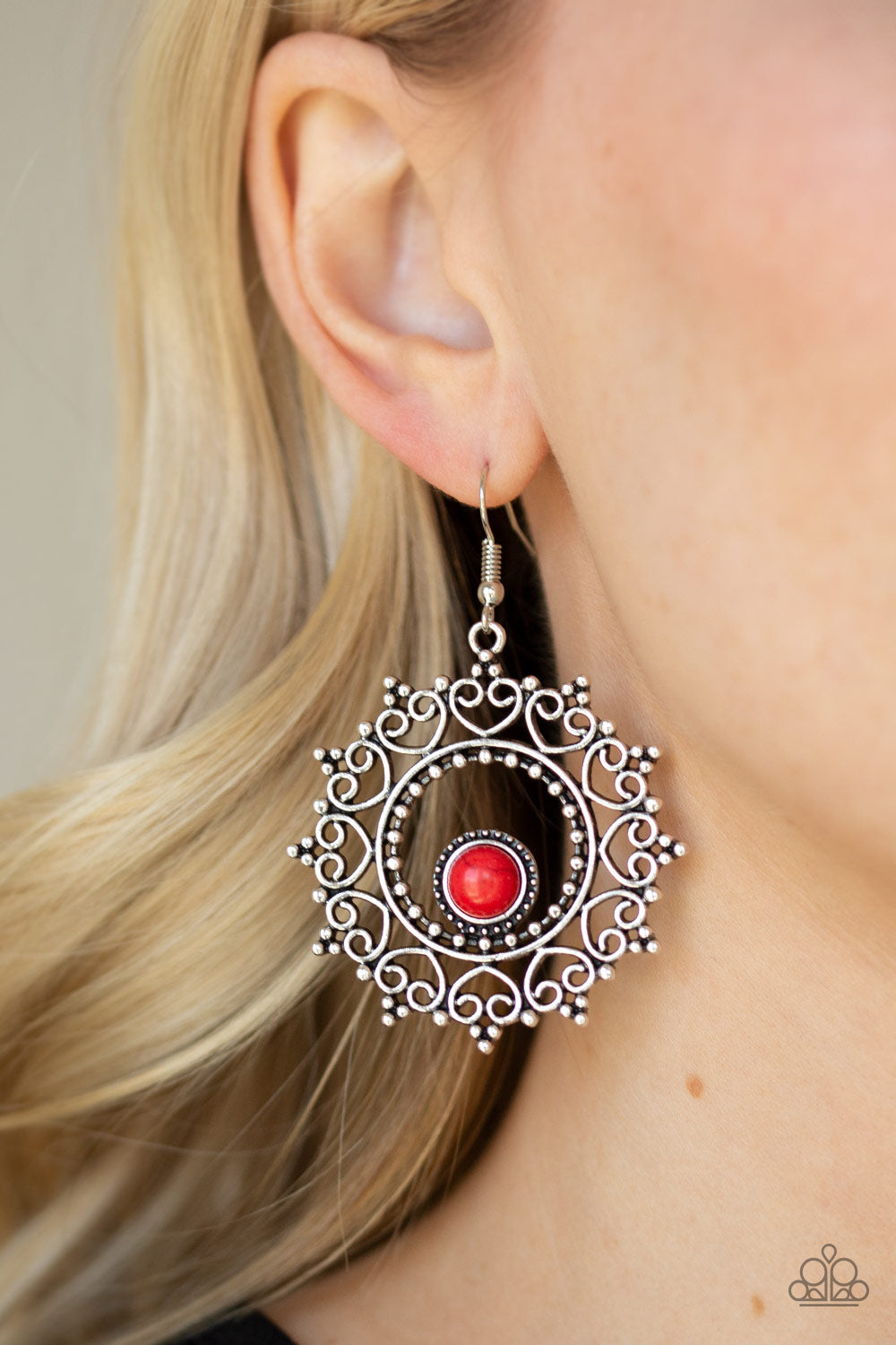 Paparazzi ♥ Wreathed In Whimsicality - Red ♥ Earrings