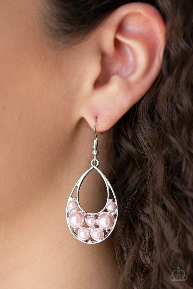 Paparazzi ♥ Pearl Pop - Pink ♥ Earrings