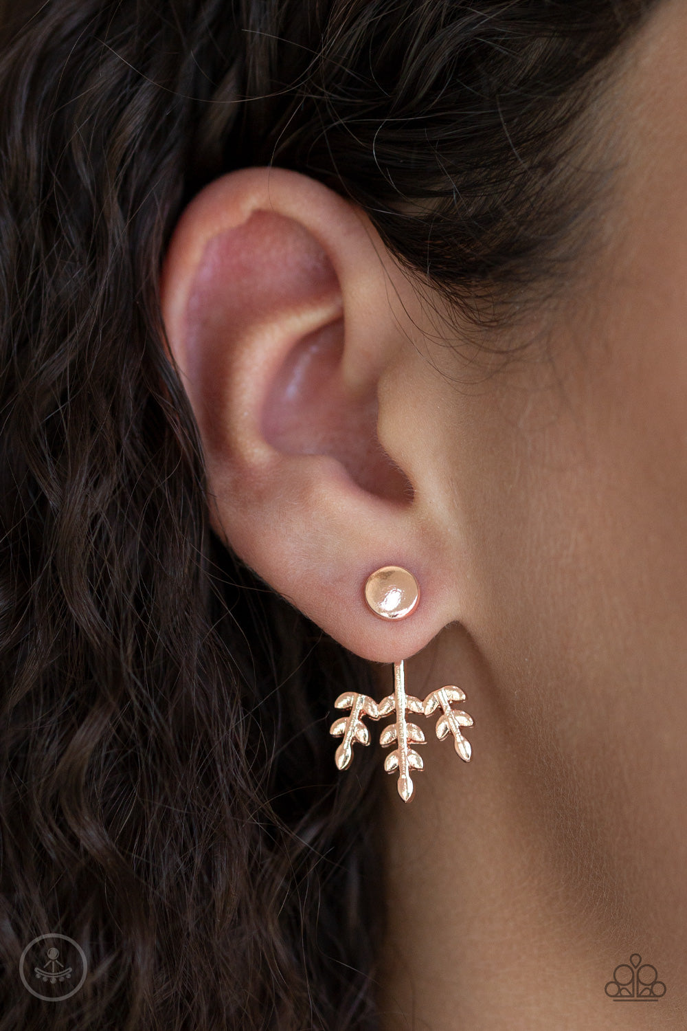 Paparazzi ♥ Autumn Shimmer - Rose Gold ♥ Post Earrings