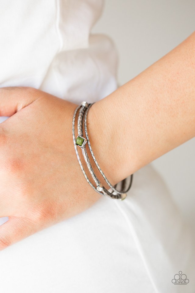 Paparazzi ♥ Sunset Fusion - Green ♥ Bracelet