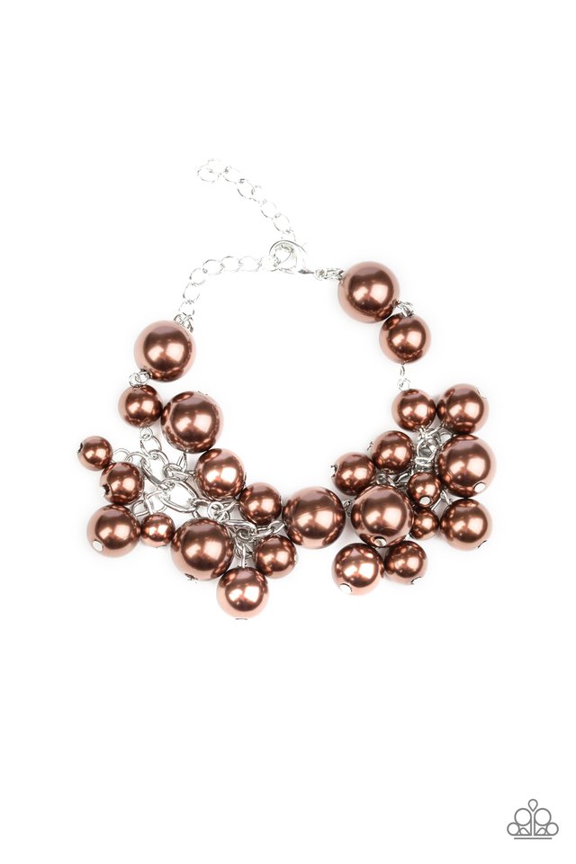 Paparazzi ♥ Girls In Pearls - Brown ♥ Bracelet
