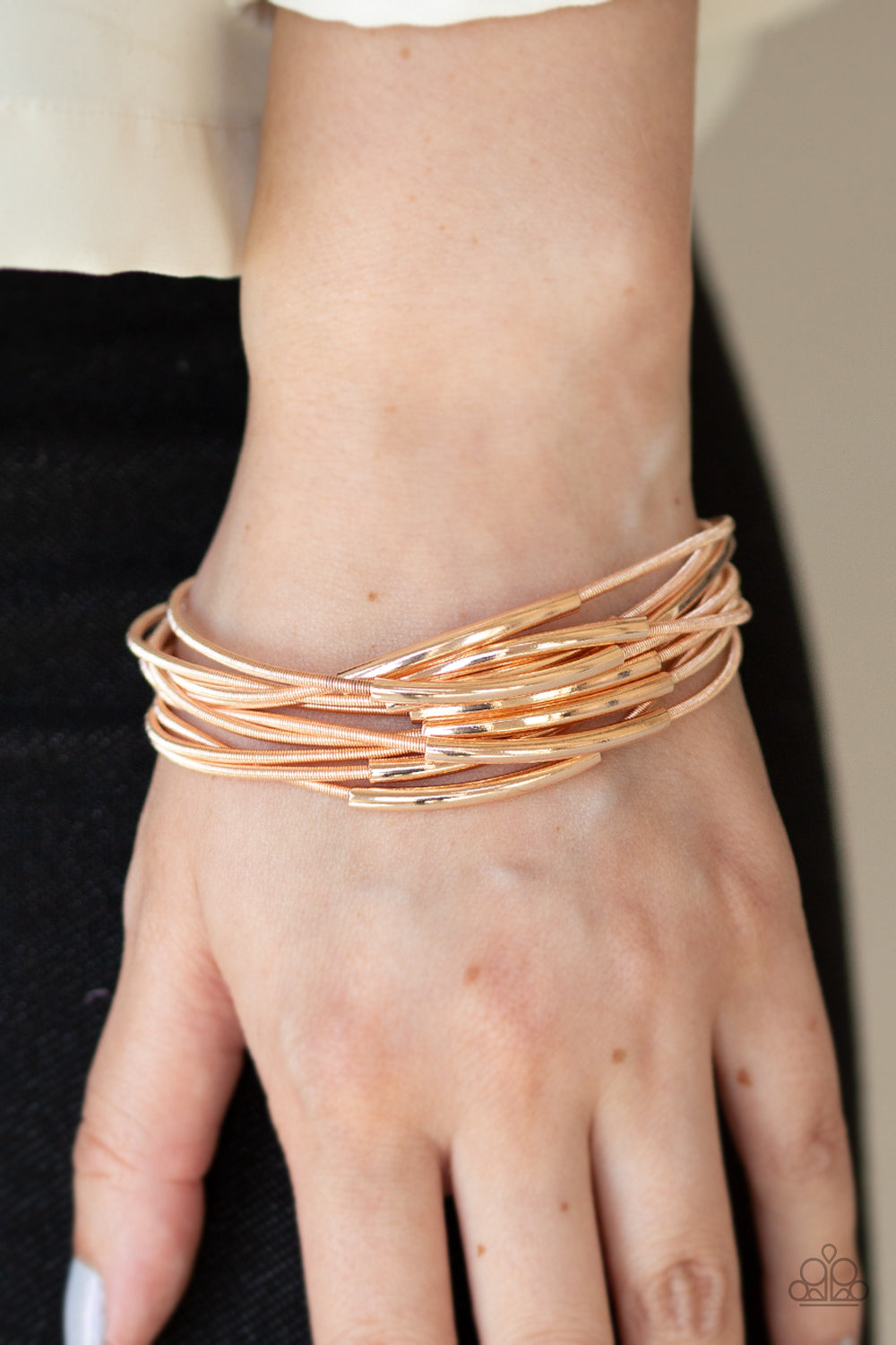 Paparazzi ♥ City Stretch - Rose Gold ♥ Bracelet