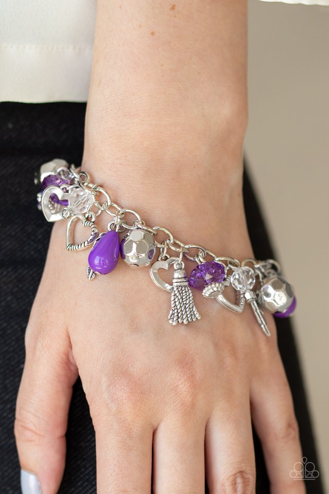 Paparazzi ♥ Charmingly Romantic - Purple ♥ Bracelet