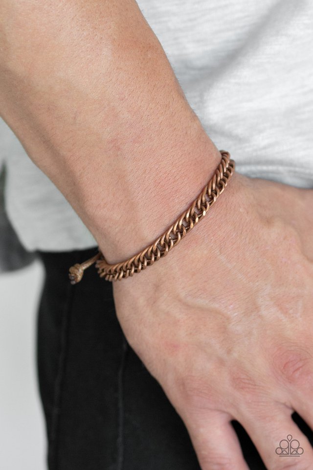 Paparazzi ♥ AWOL - Copper ♥ Mens Bracelet