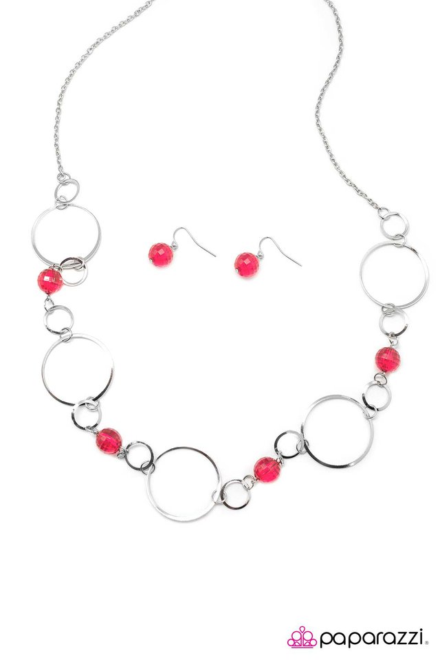 Paparazzi ♥ Lets Start At the Very Beginning - Red ♥ Necklace