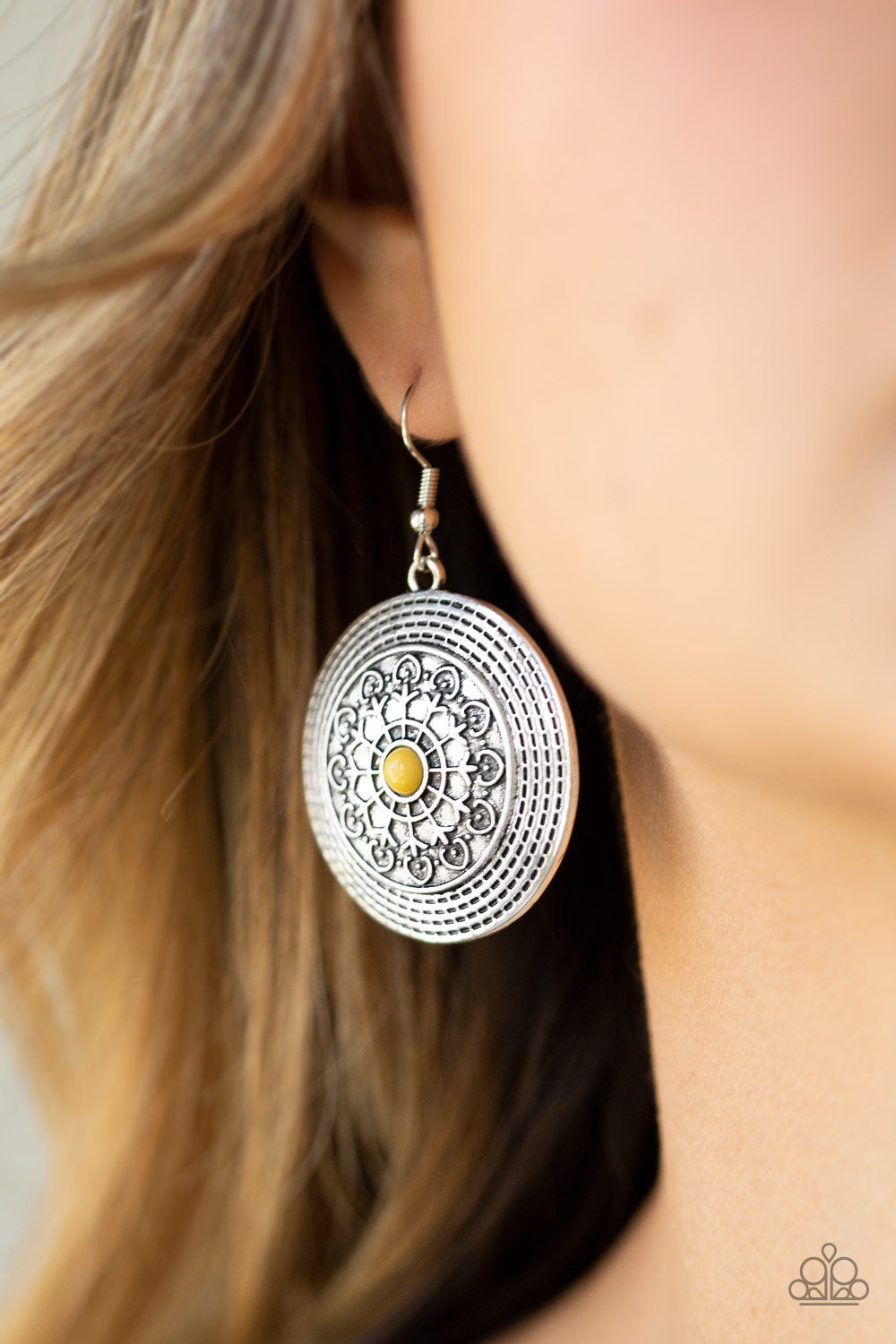 Paparazzi ♥ Karma Drama - Yellow ♥ Earrings