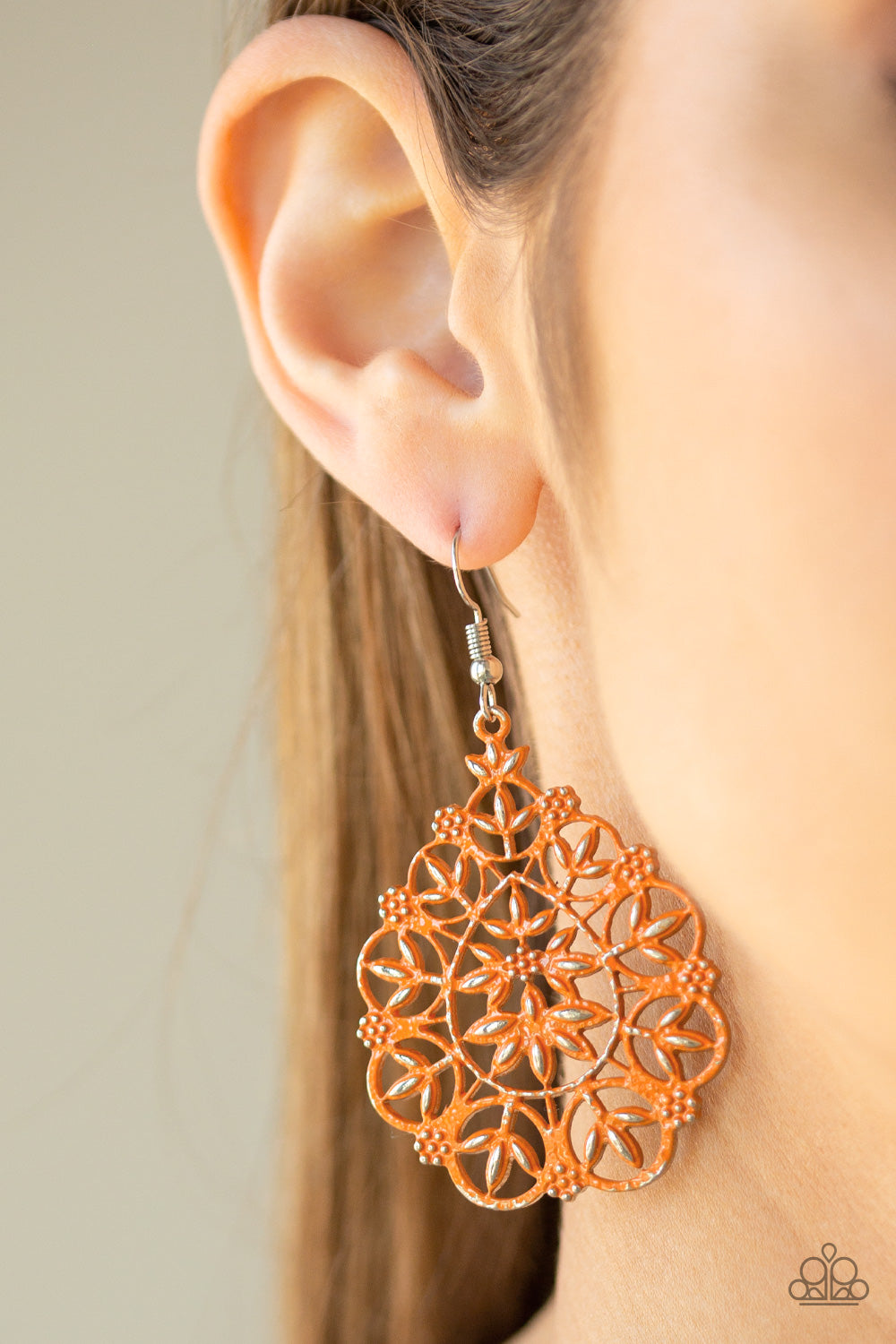 Paparazzi ♥ Garden Party Princess - Orange ♥ Earrings