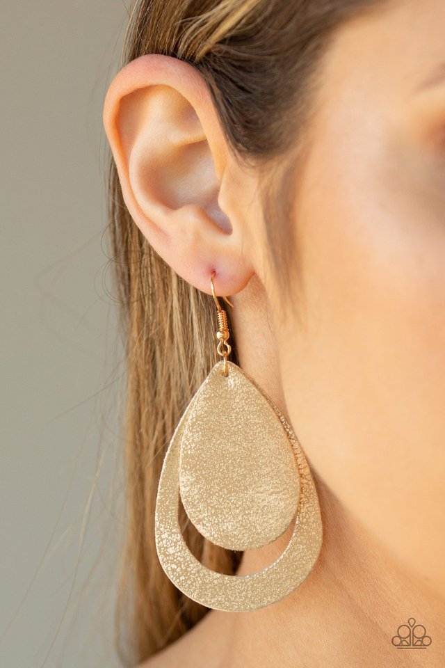 Paparazzi ♥ Fiery Firework - Gold ♥ Earrings