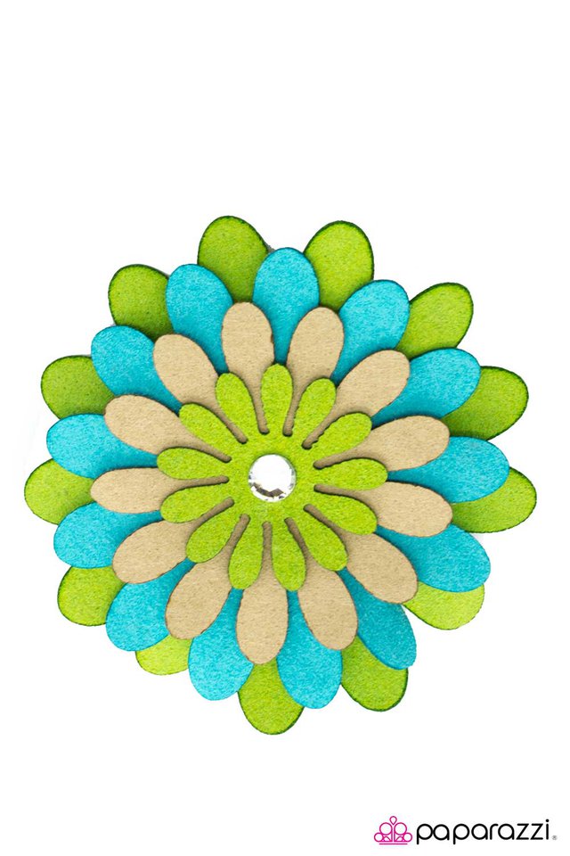 Paparazzi ♥ As Follows... - Green ♥ Hair Clip