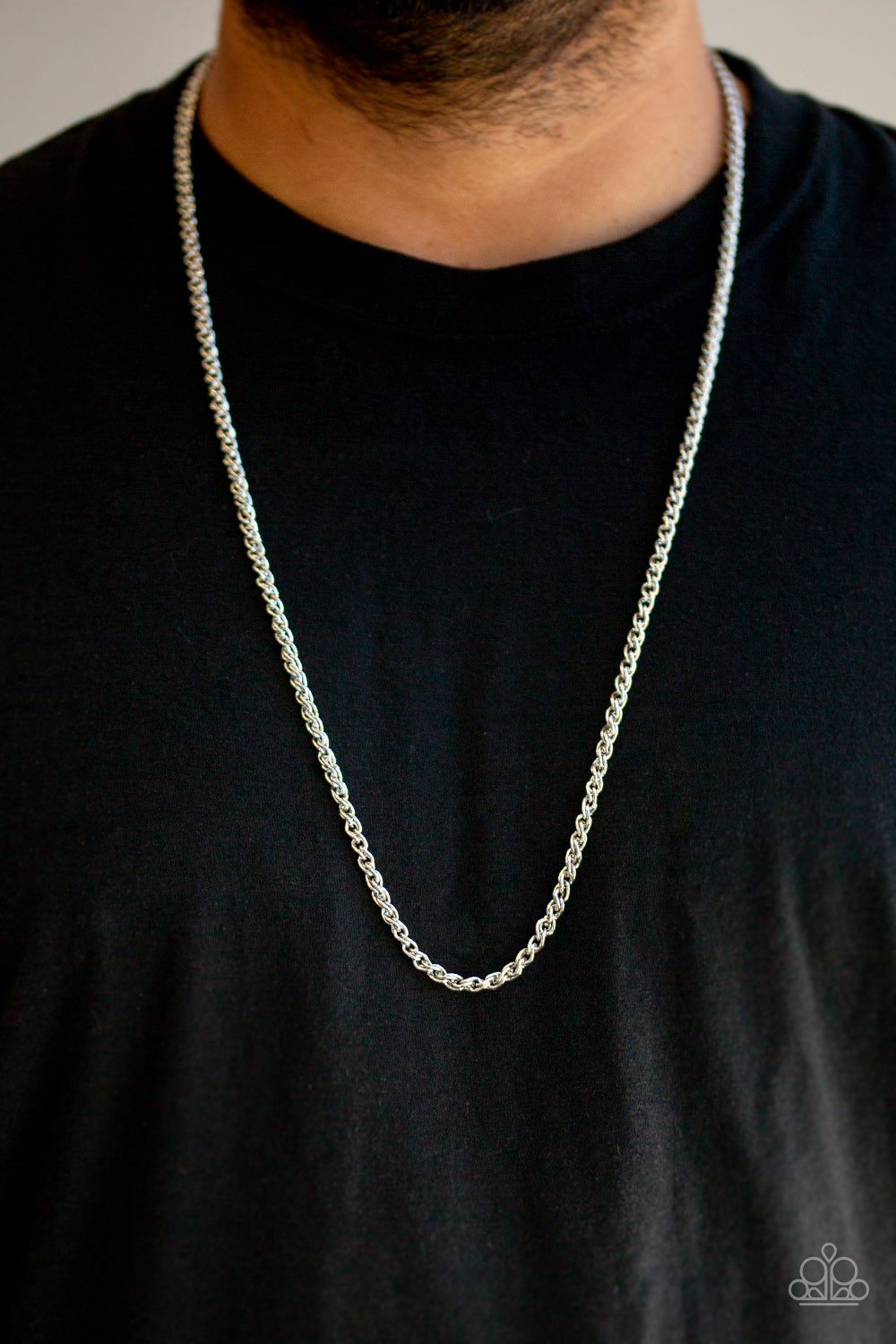Paparazzi ♥ Jump Street - Silver ♥ Mens Necklace