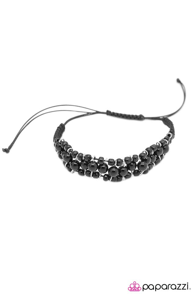 Paparazzi ♥ Paving the Way - Black ♥ Bracelet