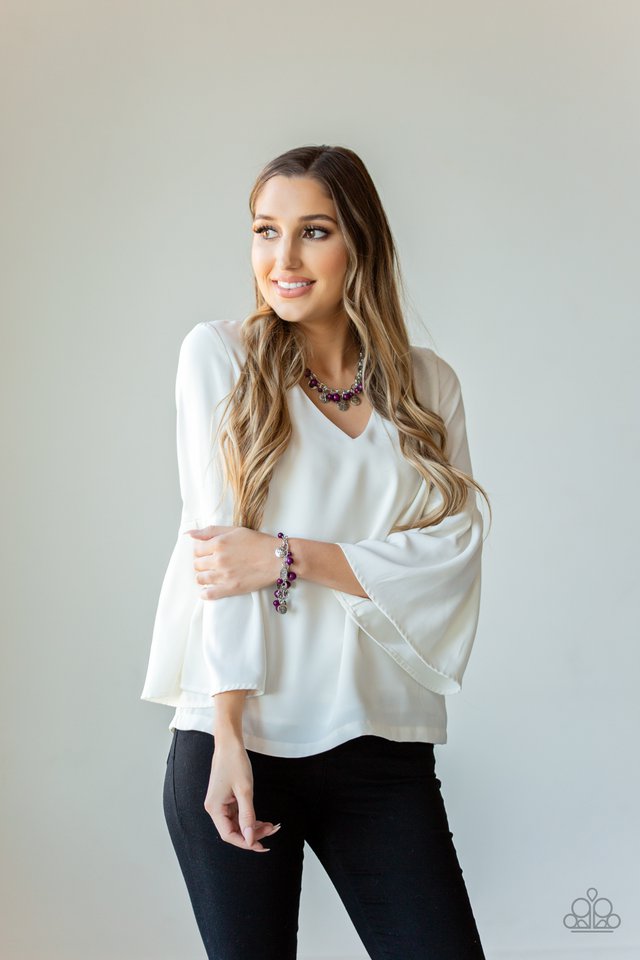 Paparazzi ♥ Lotus Lagoon - Purple ♥ Bracelet