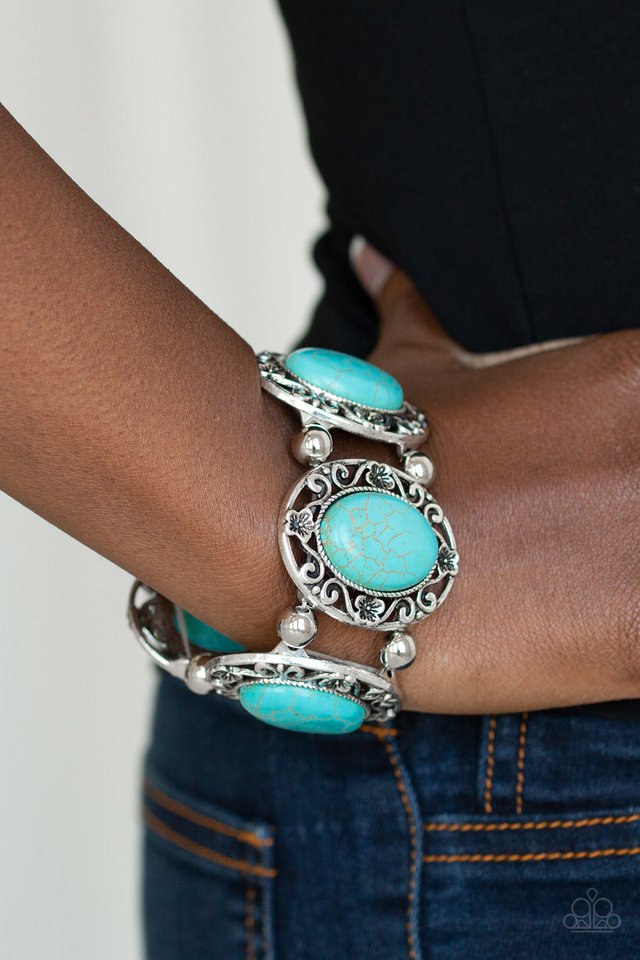 Paparazzi ♥ Rodeo Rancho - Blue ♥ Bracelet