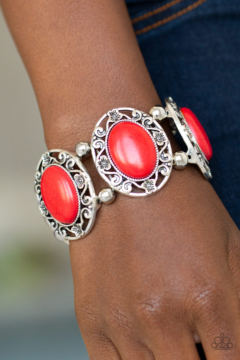 Paparazzi ♥ Rodeo Rancho - Red ♥ Bracelet