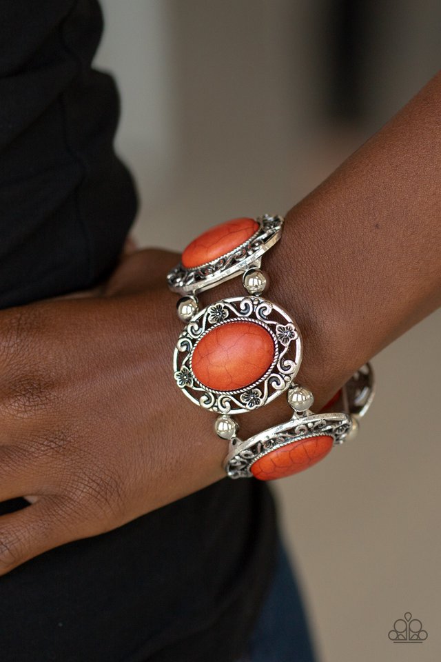 Paparazzi ♥ Rodeo Rancho - Orange ♥ Bracelet