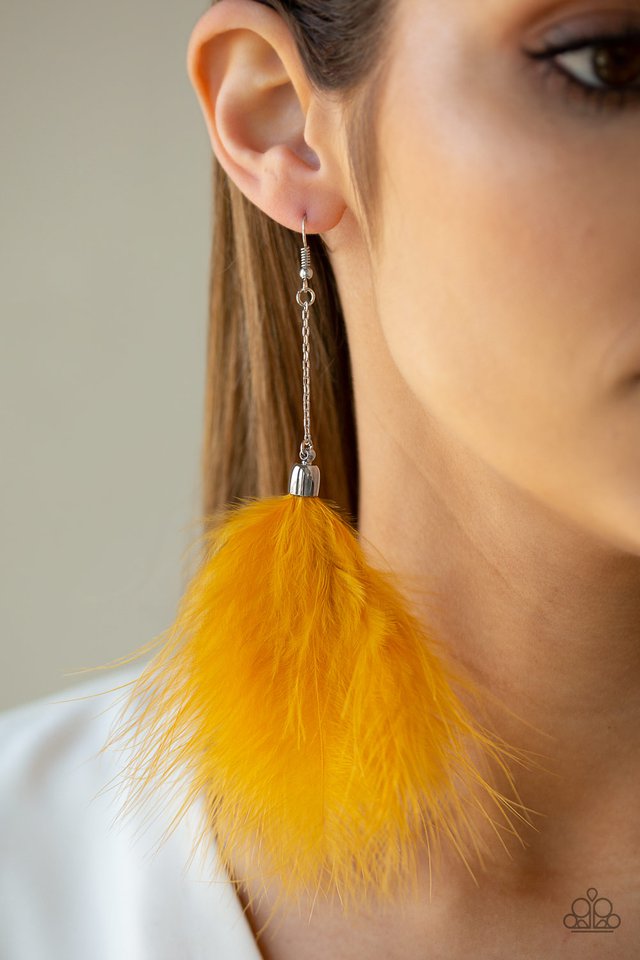 Paparazzi ♥ Birds of Paradise - Yellow ♥ Earrings