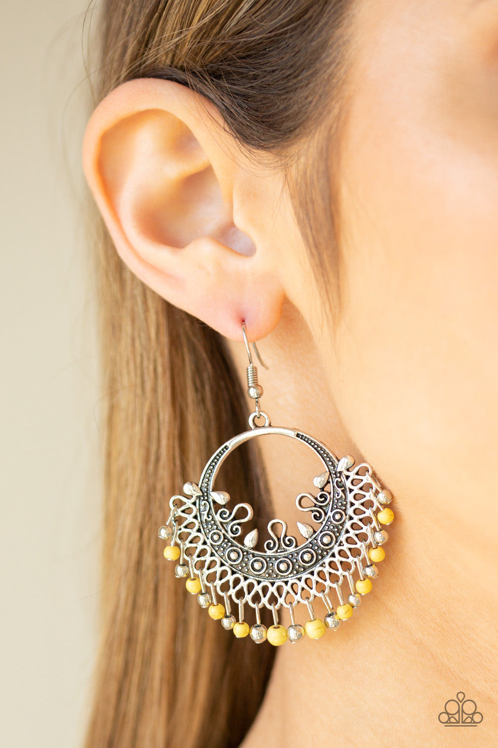 Paparazzi ♥ Canyonlands Celebration - Yellow ♥ Earrings