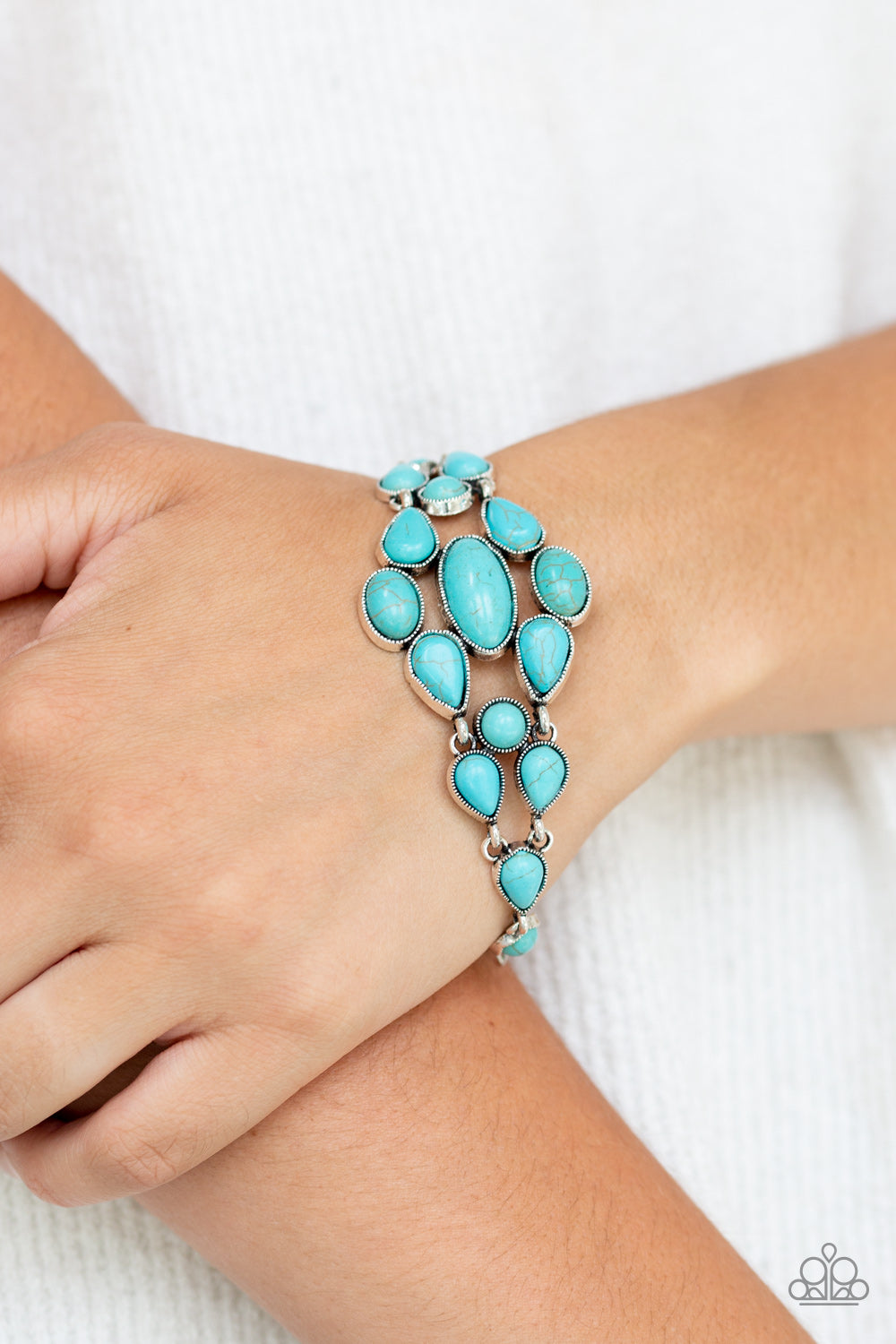 Paparazzi ♥ Blooming Prairies - Blue ♥ Bracelet
