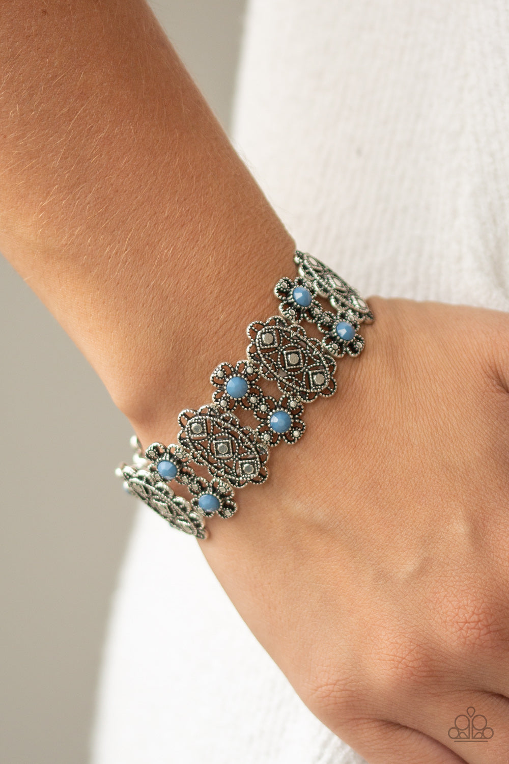 Paparazzi ♥ Majestic Gardens - Blue ♥ Bracelet