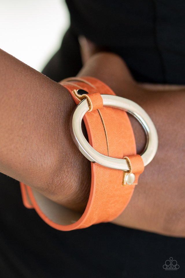 Paparazzi ♥ Cowgirl Cavalier - Orange ♥ Bracelet