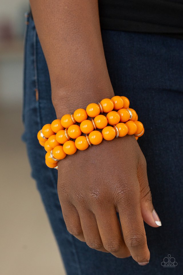 Paparazzi ♥ Chroma Collision - Orange ♥ Bracelet