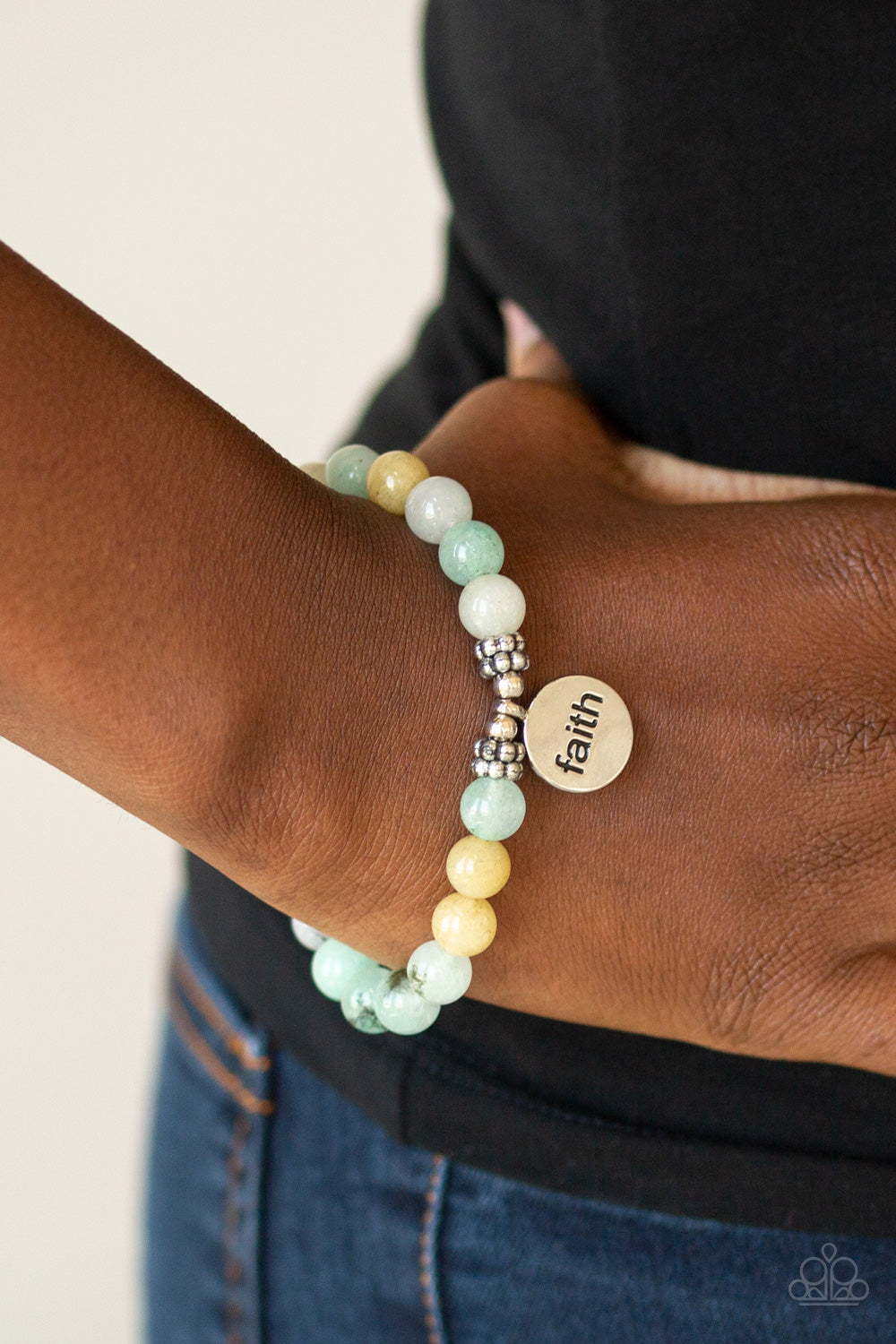 Paparazzi ♥ FAITH It, Till You Make It - Green ♥ Bracelet