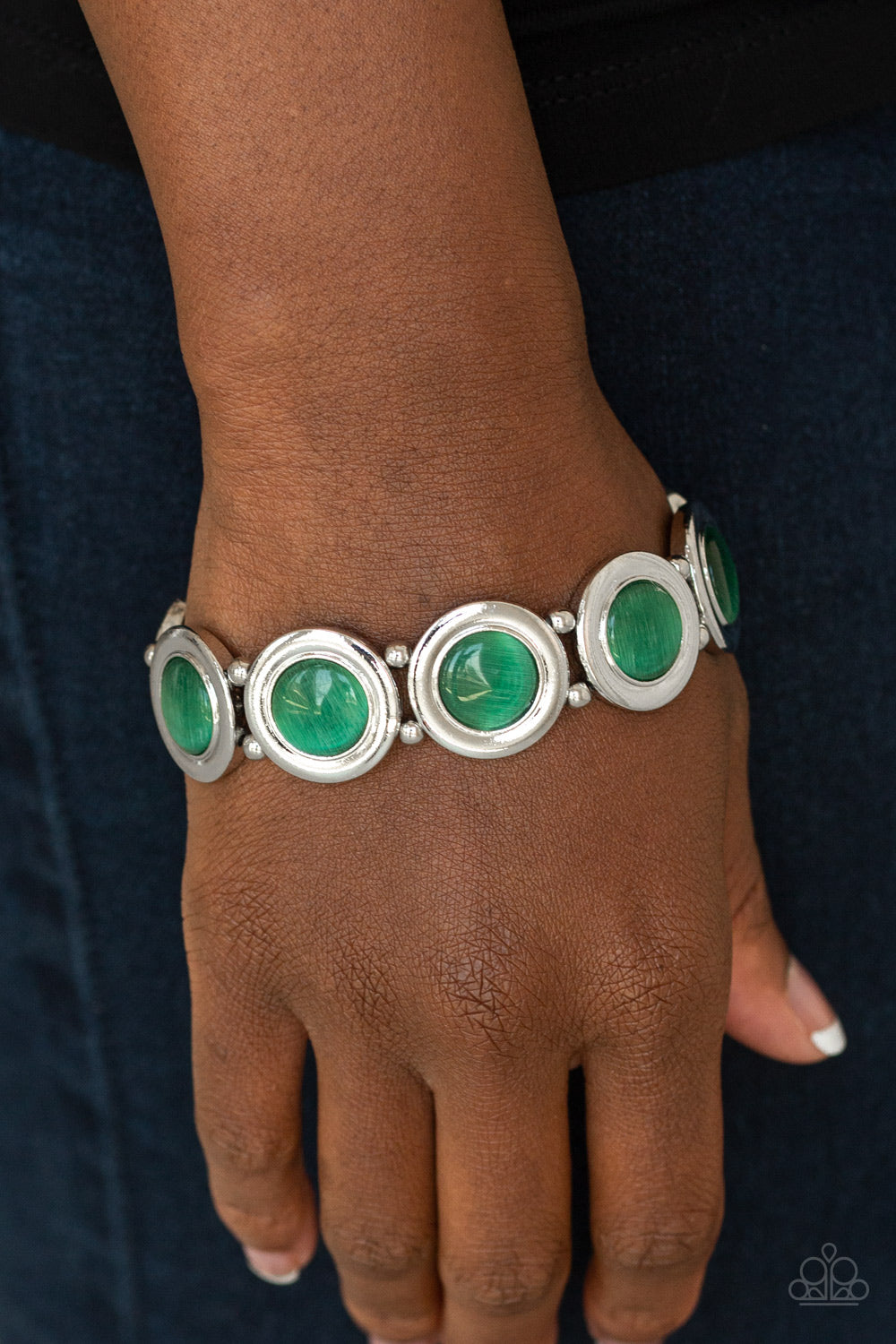 Paparazzi ♥ Muster Up The Luster - Green ♥ Bracelet