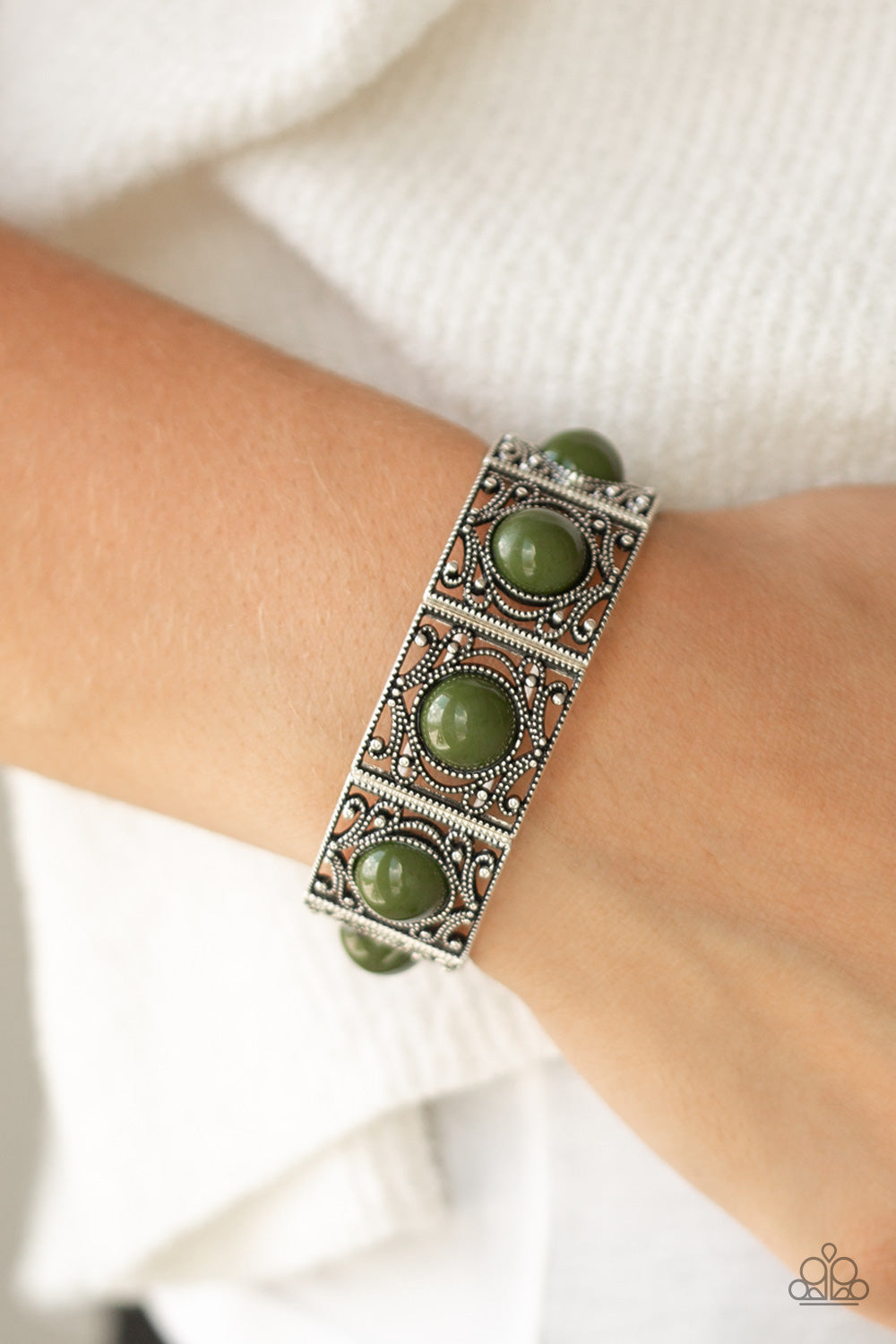 Paparazzi ♥ Victorian Dream - Green ♥ Bracelet