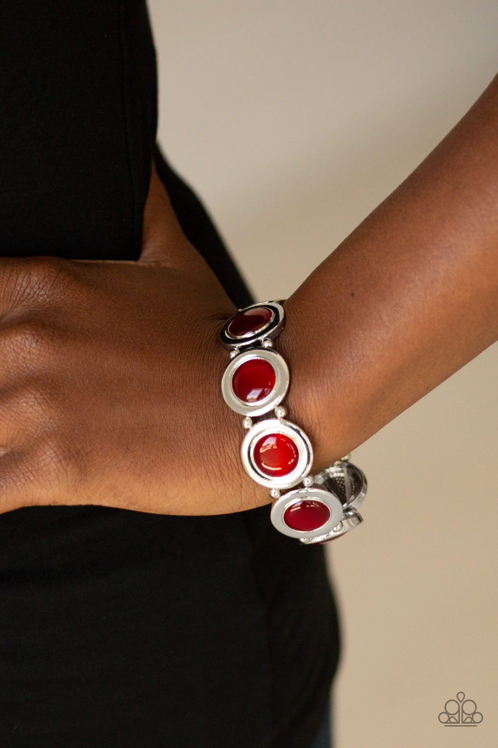 Paparazzi ♥ Muster Up The Luster - Red ♥ Bracelet