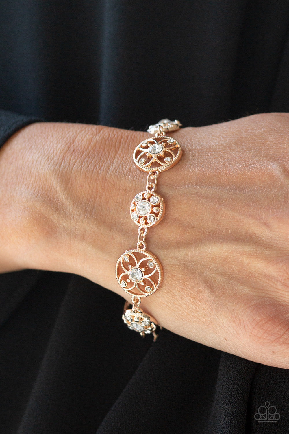 Paparazzi ♥ Flowery Fashion - Rose Gold ♥ Bracelet