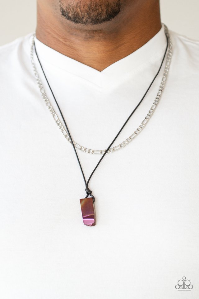 Paparazzi ♥ Lookin Slick - Brown ♥ Mens Necklace