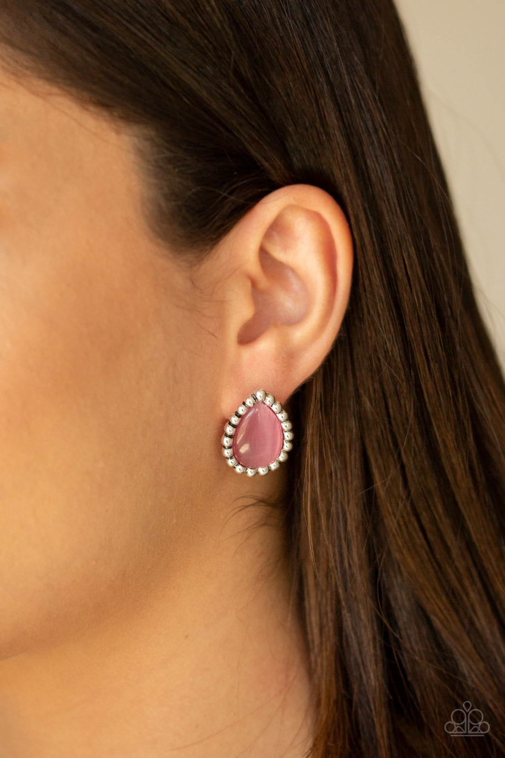 Paparazzi ♥ I Wanna GLOW - Pink ♥ Post Earrings