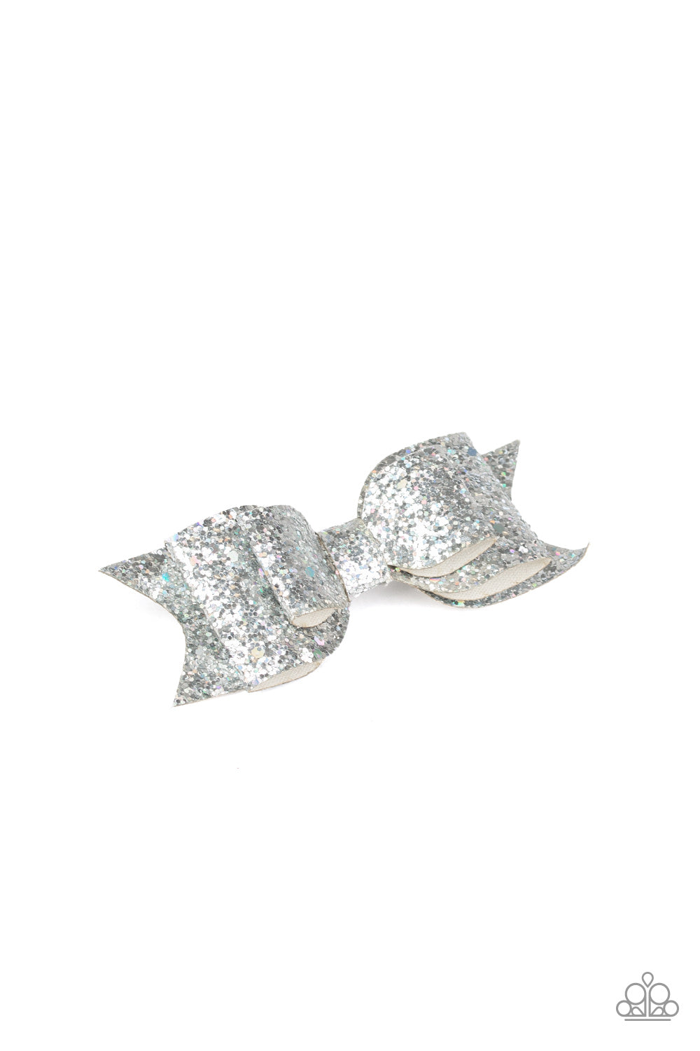Paparazzi ♥ Put A Bow On It - Silver ♥ Hair Clip