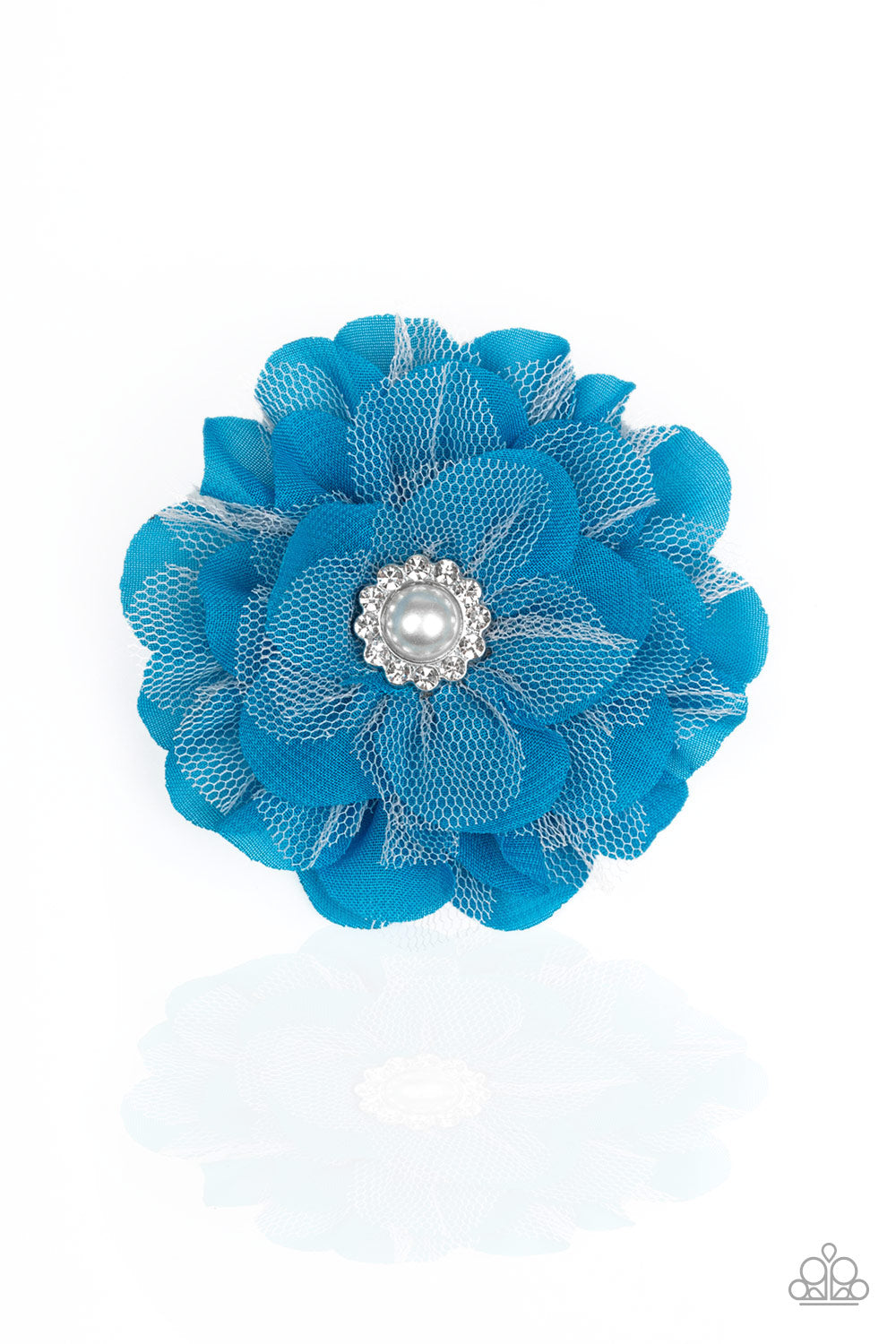 Paparazzi ♥ Bayou Blooms - Blue ♥ Hair Clip