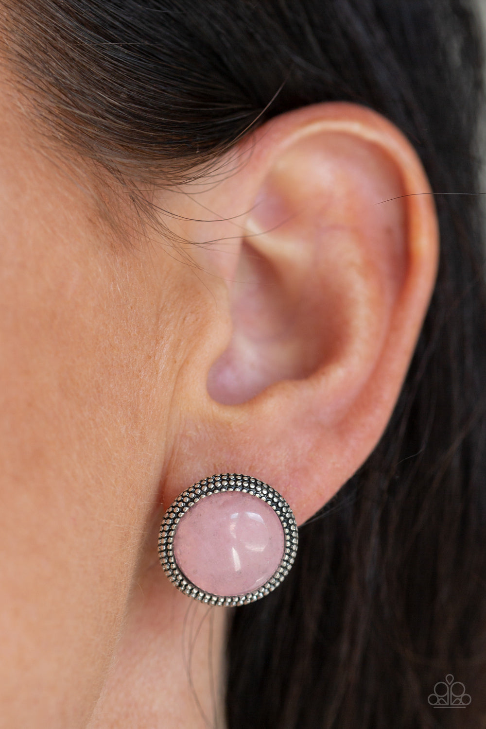 Paparazzi ♥ Desert Dew - Pink ♥ Post Earrings
