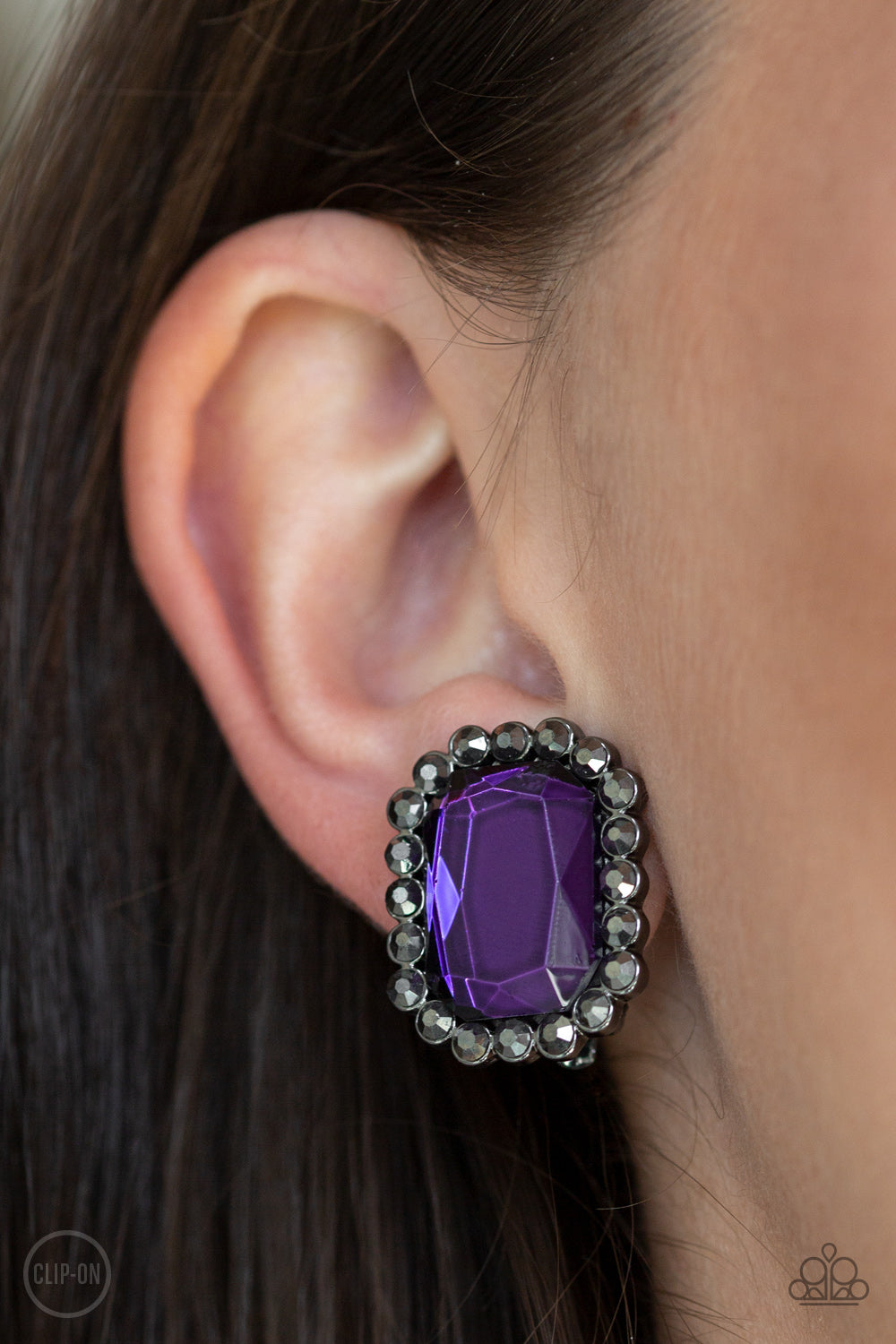 Paparazzi ♥ Glitter Enthusiast - Purple ♥ Clip-On