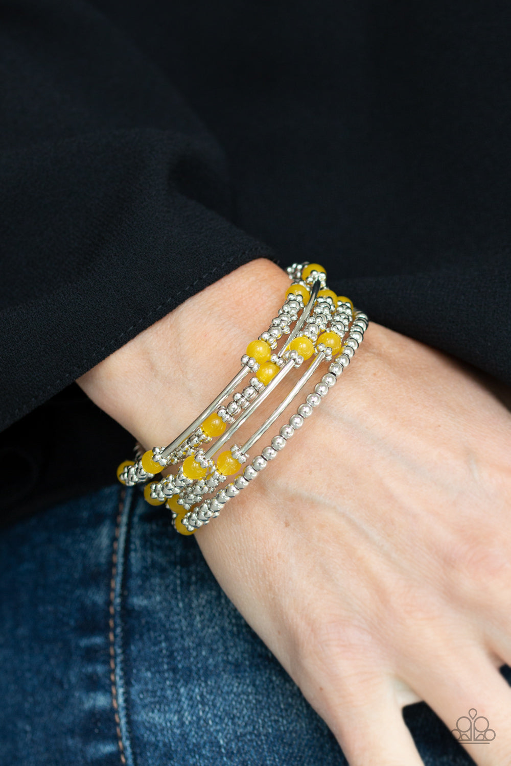 Paparazzi ♥ Colorful Charisma - Yellow ♥ Bracelet