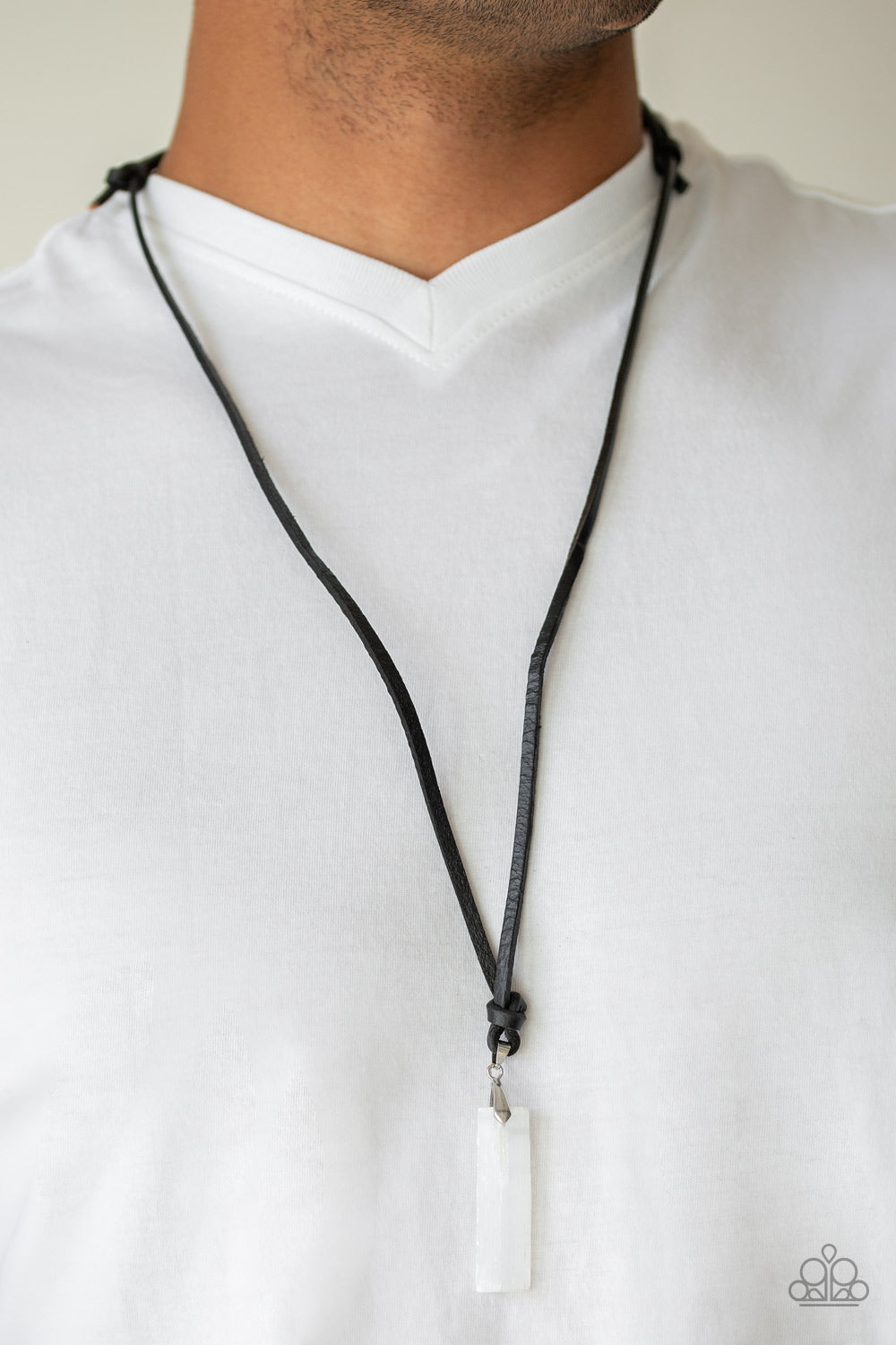 Paparazzi ♥ Kryptonite - White ♥ Necklace