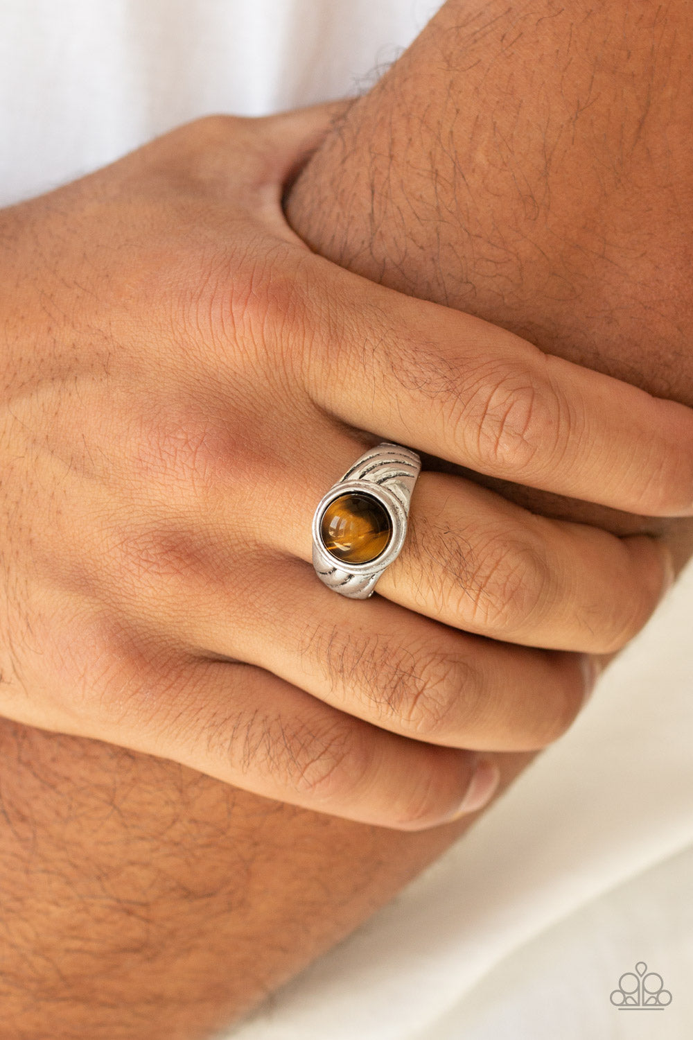 Paparazzi ♥ Play It Cool - Brown ♥ Ring