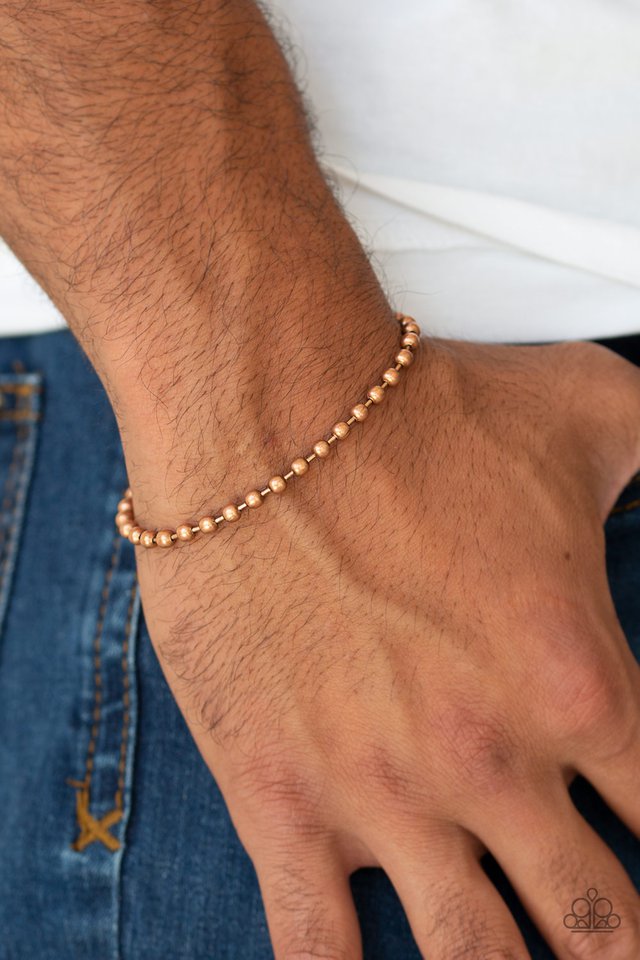 Paparazzi ♥ The Recruit - Copper ♥ Mens Bracelet