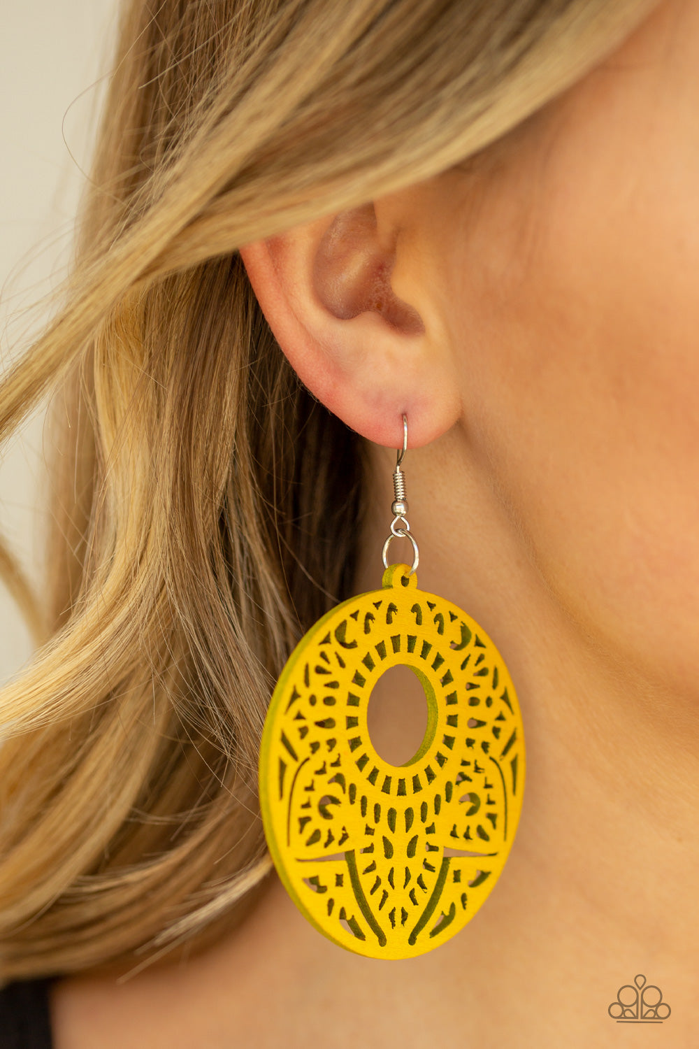 Paparazzi ♥ Mandala Mambo - Yellow ♥ Earrings