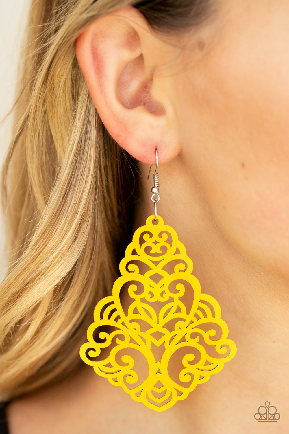 Paparazzi ♥ Powers of ZEN - Yellow ♥ Earrings