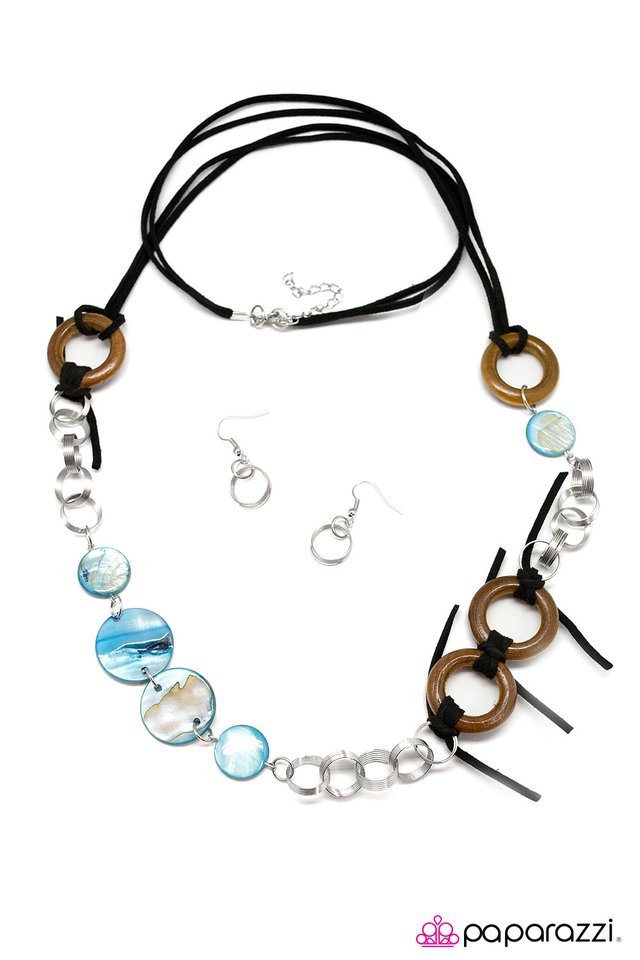 Paparazzi ♥ Tied Me Over - Blue ♥ Necklace
