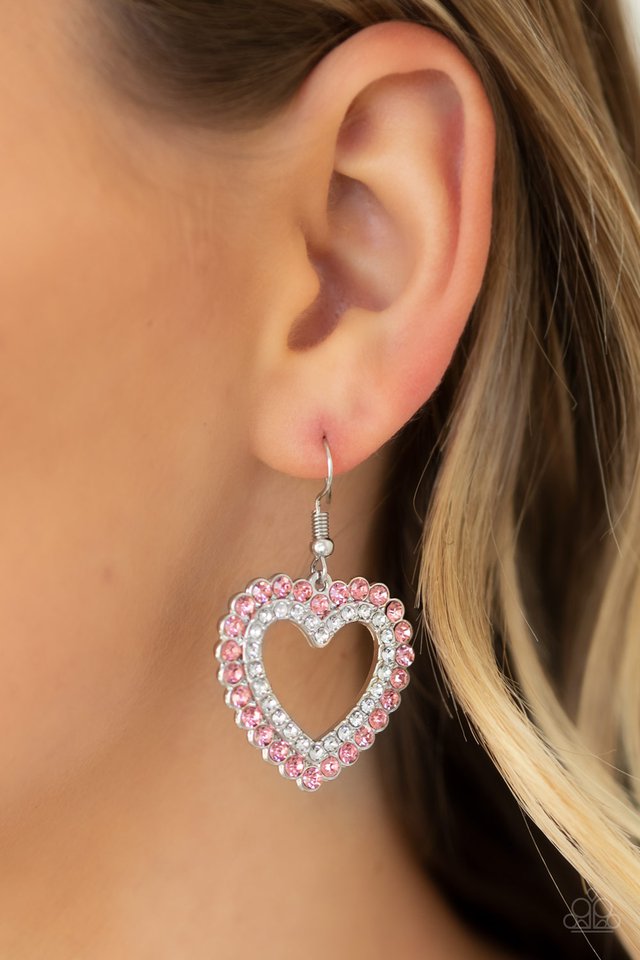 Paparazzi ♥ High School Sweethearts - Pink ♥ Earrings