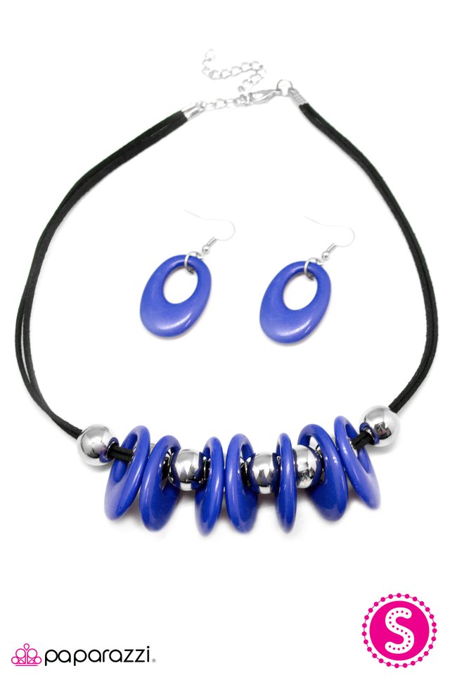 Paparazzi ♥ Fearless Fascination - Blue ♥ Necklace