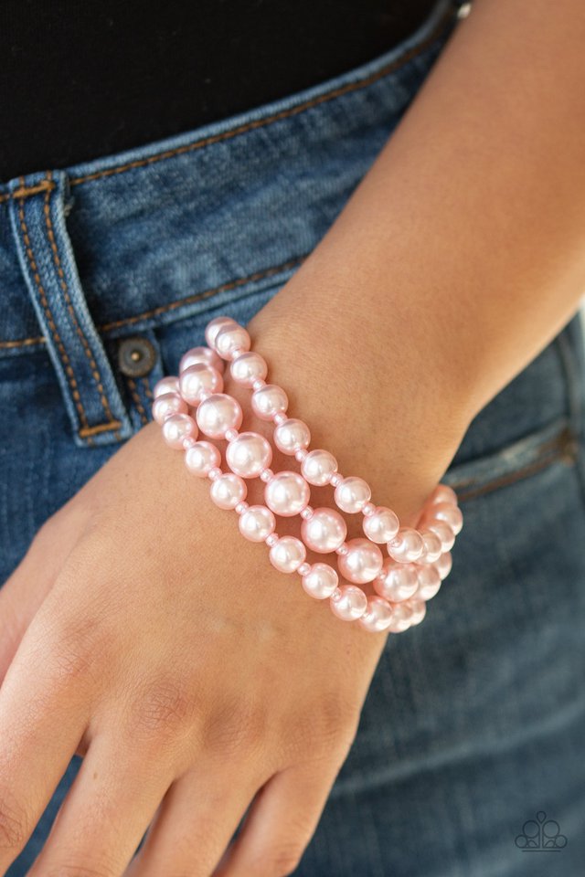 Paparazzi ♥ Total PEARL-fection - Pink ♥ Bracelet